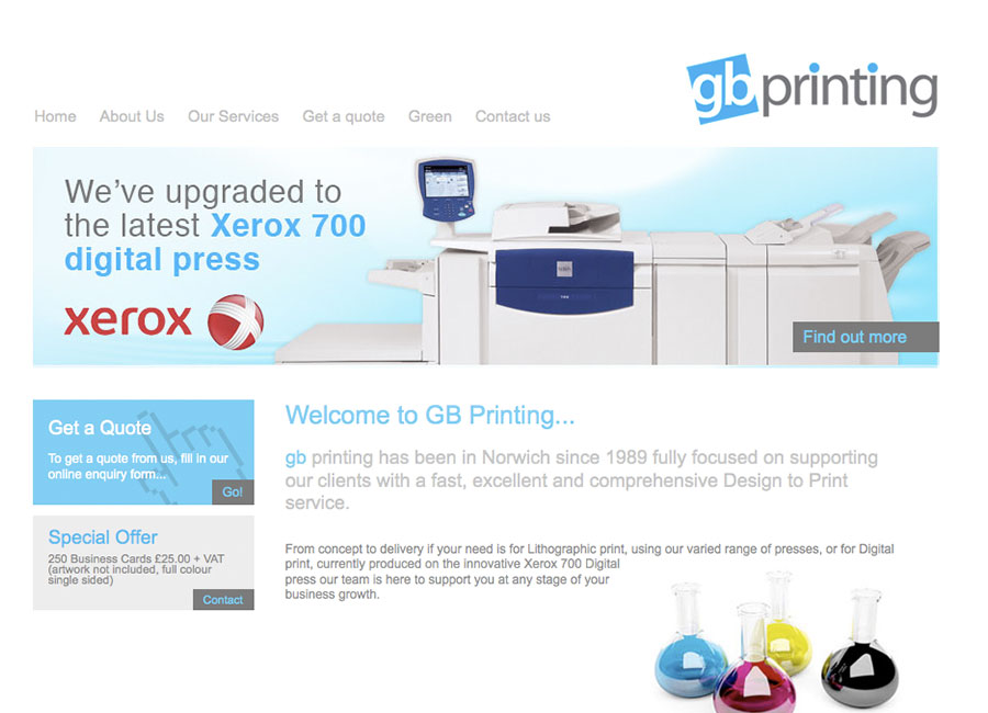GB Printing Website
