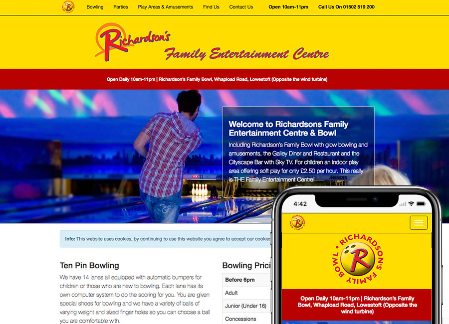Richardson's Family Entertainment Centre Website