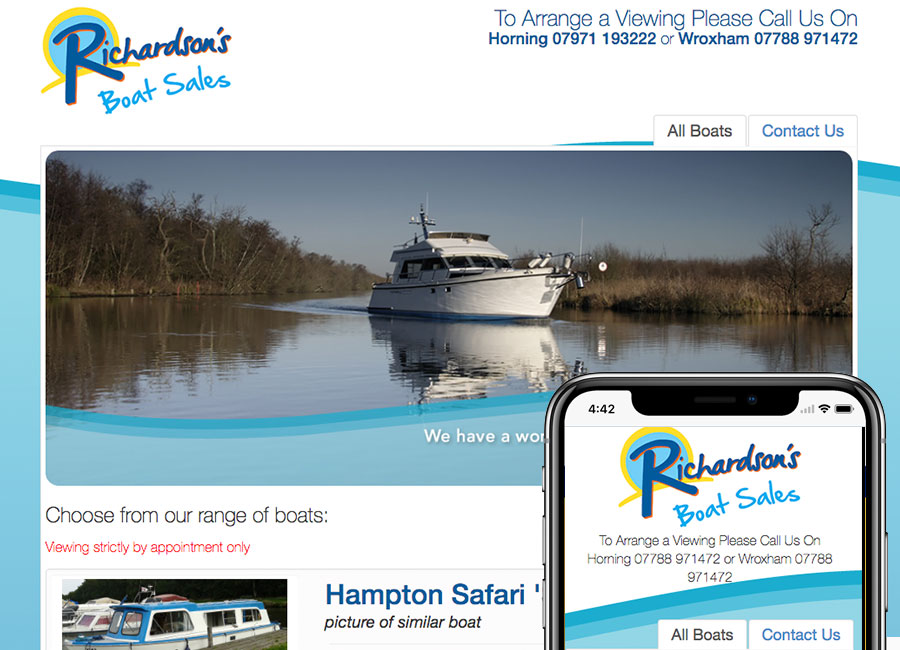 Richardson's Boat Sales Website